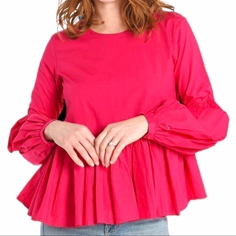 Joie Ruffle Top Pink Size XS